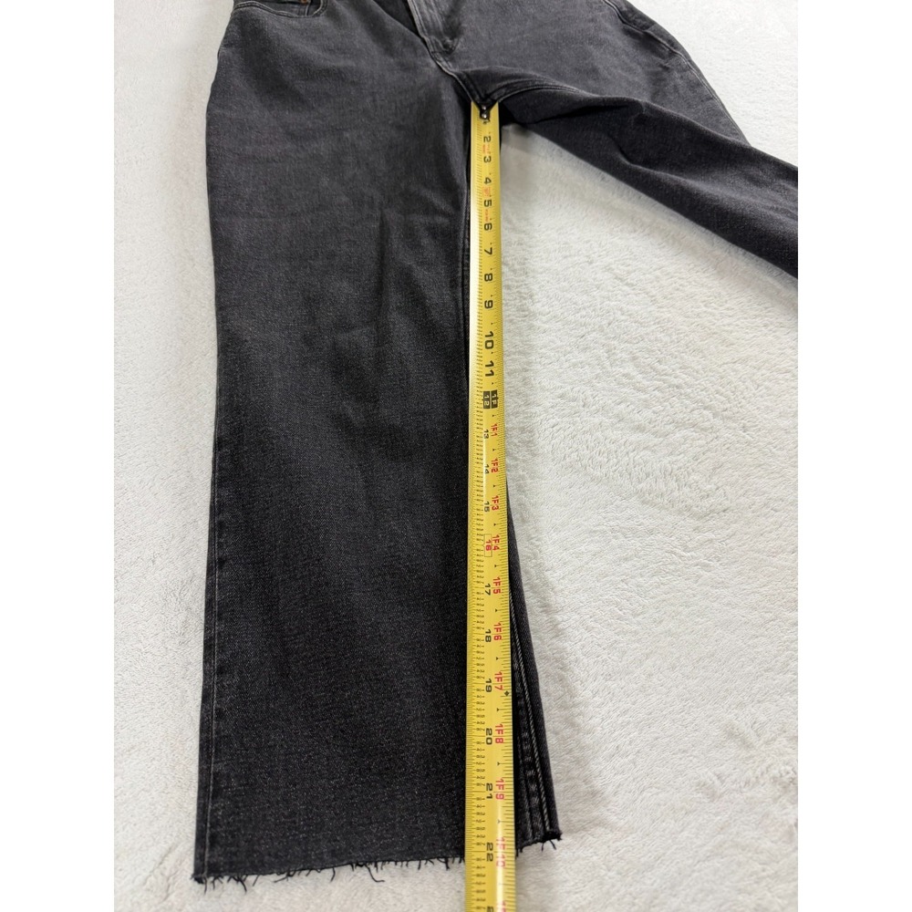Abercrombie & Fitch Black Cropped Straight-Leg Jeans - Picture 9 of 11